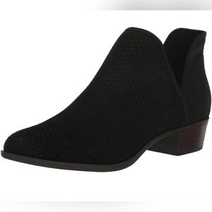 LUCKY BRAND Baley Bootie Black Barcello Nubuck Leather Size 10 $129 NIB